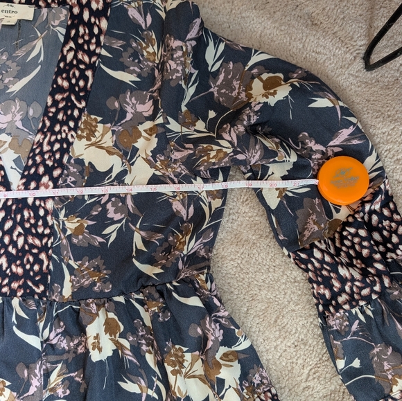 Entro Floral Babydoll Mini Dress With Bell Sleeves - Picture 11 of 16